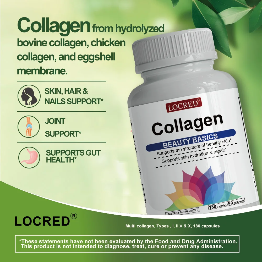 Factory Supply Supplement Beauty Products L-Glutathione Vitamin C Whitening Collagen Capsules for Multiminerals