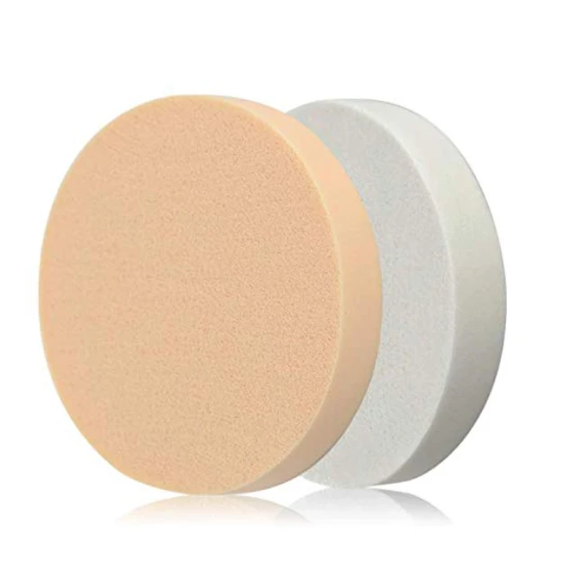 Wholesale 9cm Large Disposable Latex Cosmetic Powder Puff  Sponge Round Big Makeup Foundation Sponge Puff