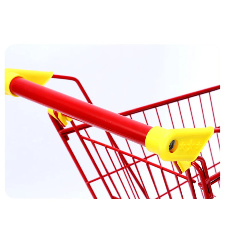 grocery Supermarket folding metal children cart supermarket trolly