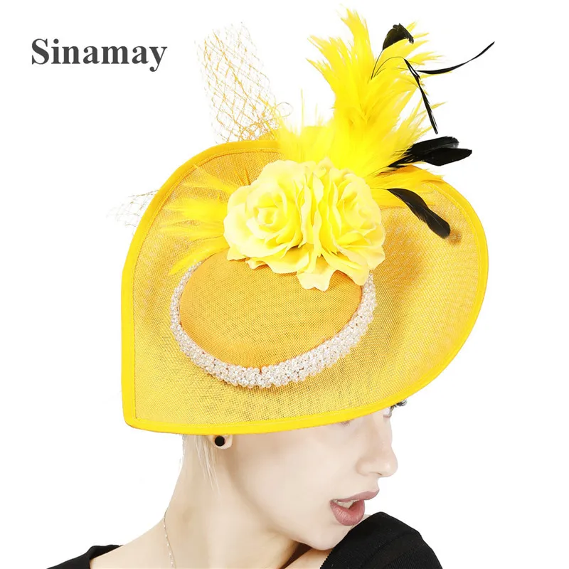 New design wedding hats ladies evening party head accessories elegant pearl fascinators for women