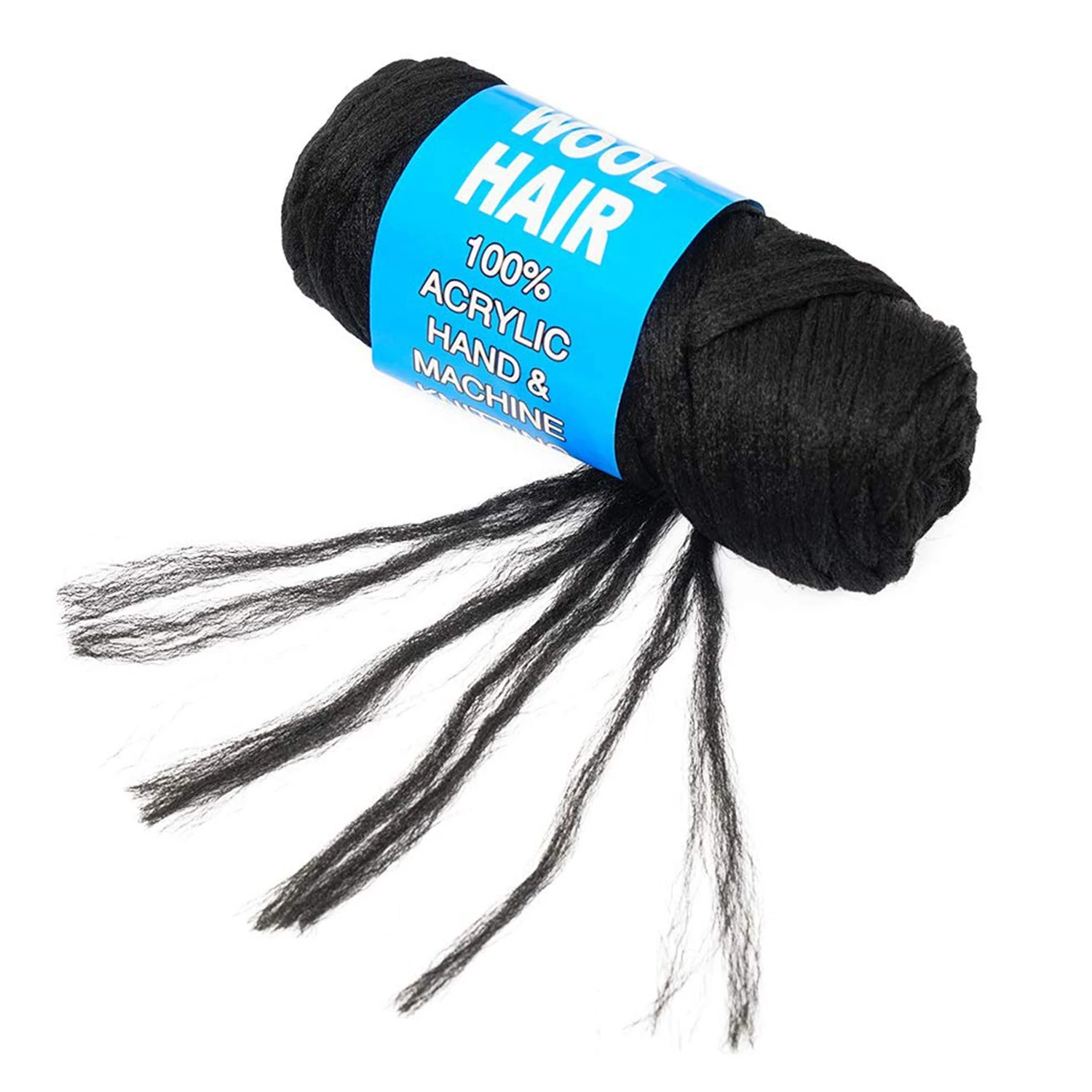 Brazilian Wool Hair Yarn 100% Hand Knitting Wool Braiding Hair for African Crochet Hair Jumbo Braid