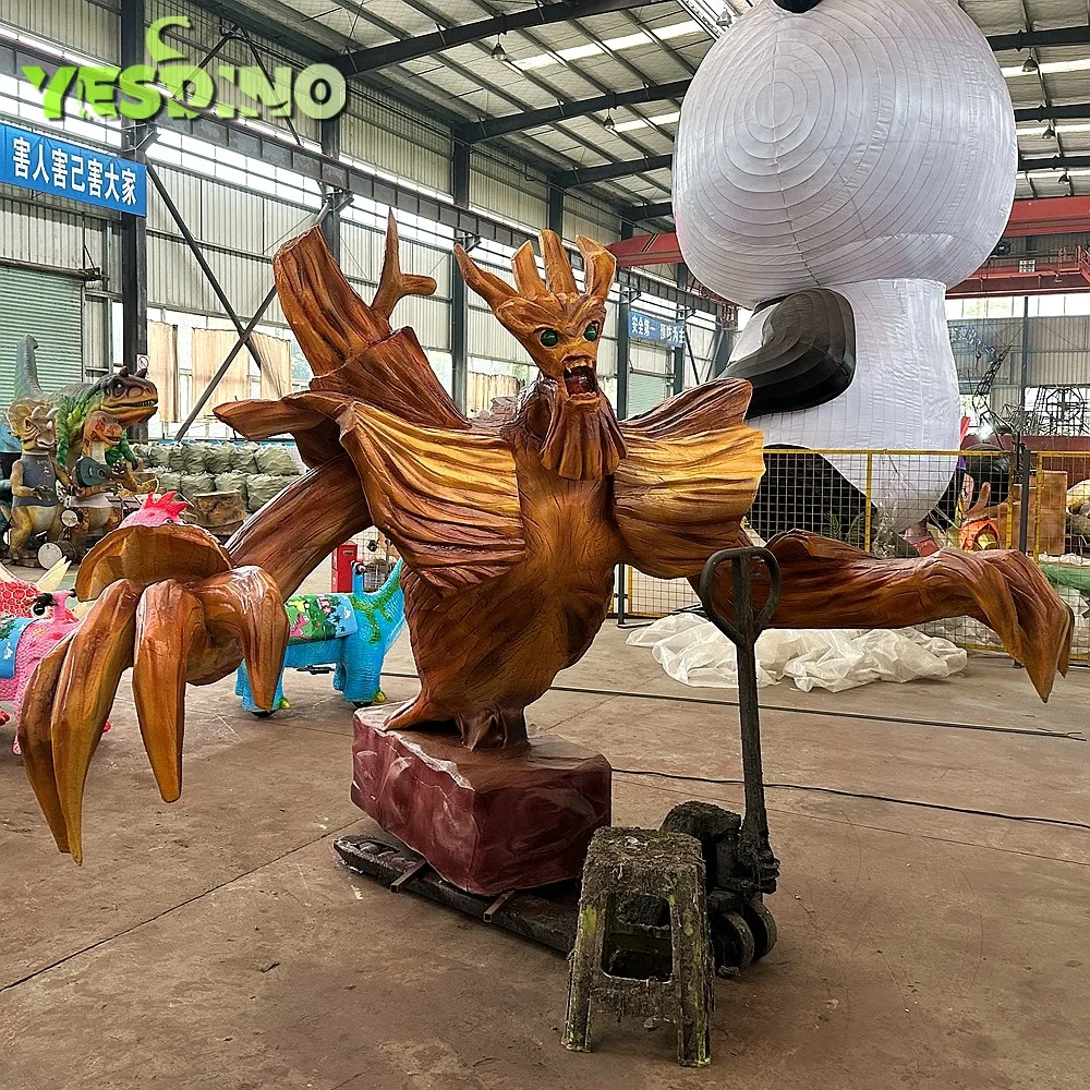 Large Size Animatronic Tree Monster Model Halloween Silicone Decorations for Haunted House Spooky House Effects