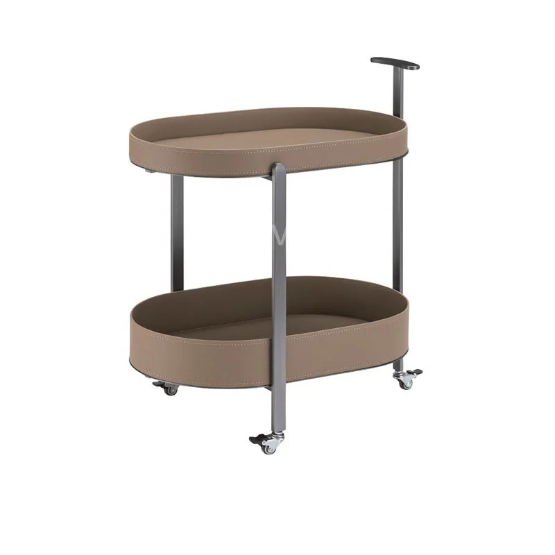 New Style Indoor Coffee Table Leather aluminium metal tv stand side tea table sofa side tea Coffee Table For Living Room