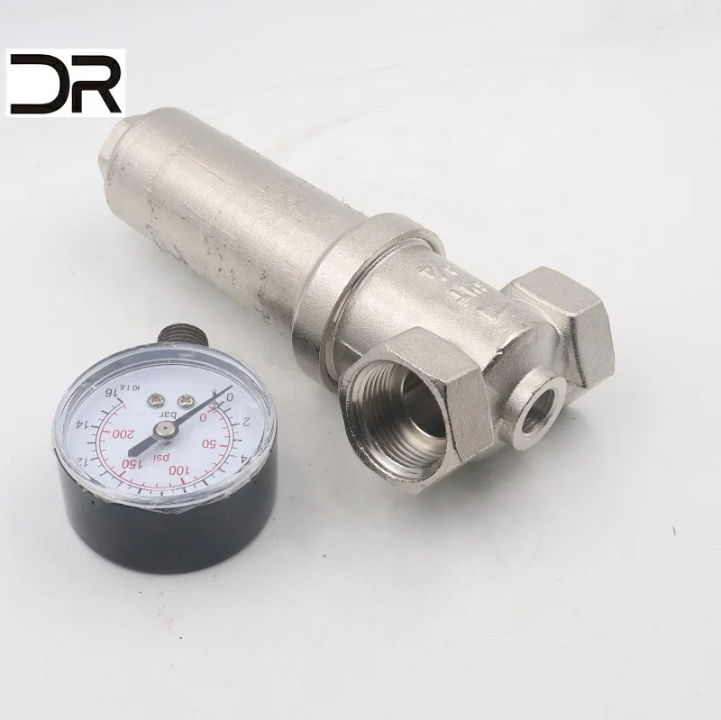 Forged brass strainer valve with hose ball valve