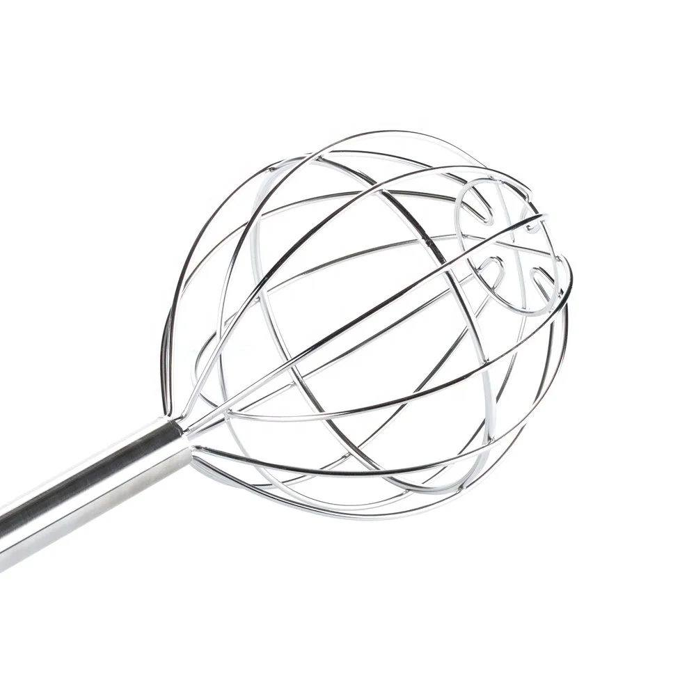 Ball Round Head Stainless Steel Kettle Whip Giant Egg Whisk