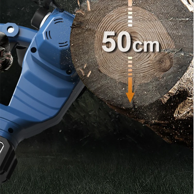 Fast Cutting 21V Power Chainsaw Woodworking Tools Rechargeable Brushless Electric Chainsaw 12-inch brushless battery chain saw
