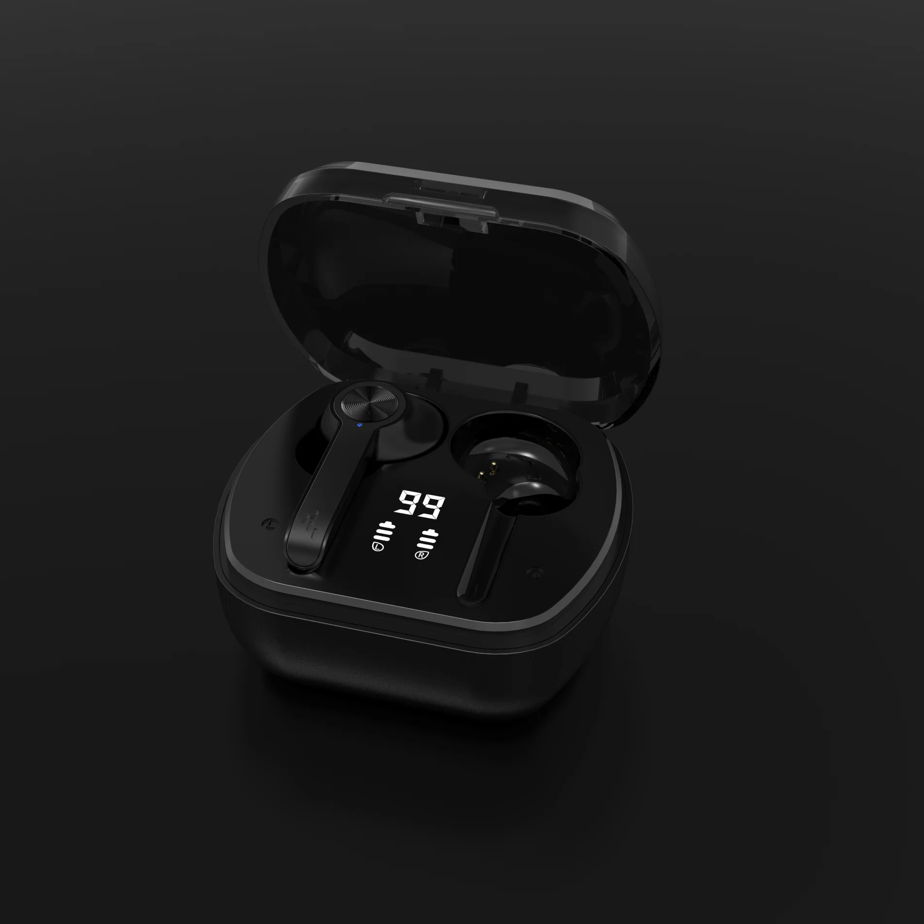 TRULYPLUS New Arrival V5.1 Low Latency Gaming Headset M16 Pro Active Noise Cancelling Earphone with Led Battery Display