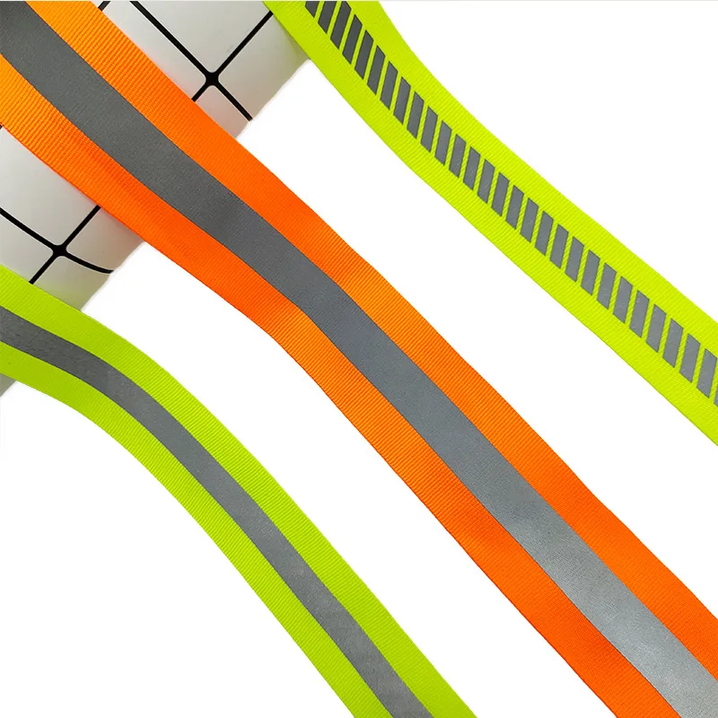 China Wholesale High Durability Sustainable1Mm Nylon Spandex Woven Reflective Pet Webbing Strap In Stock