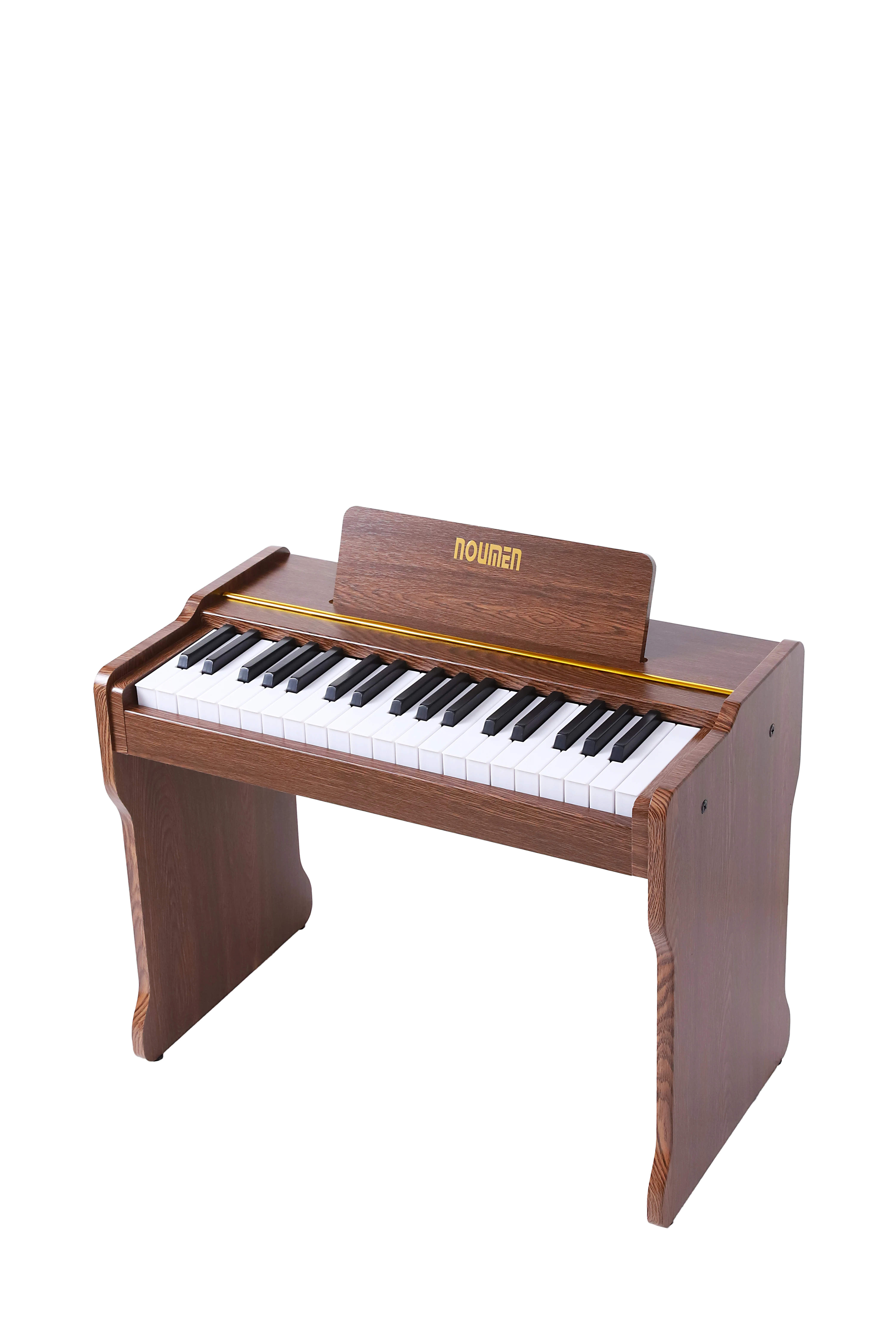 New style Walnut 37 Keys Wooden Piano Design gift to Kids cute piano toy electronic organ