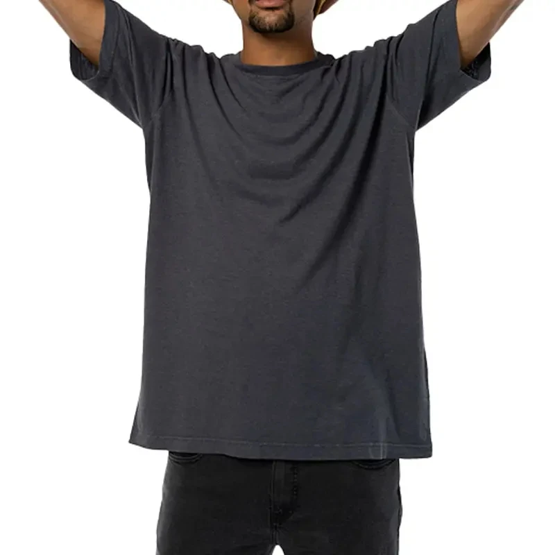 Hot Sale Custom Plain Fashion Basic Organic Cotton Hemp T Shirt For Men