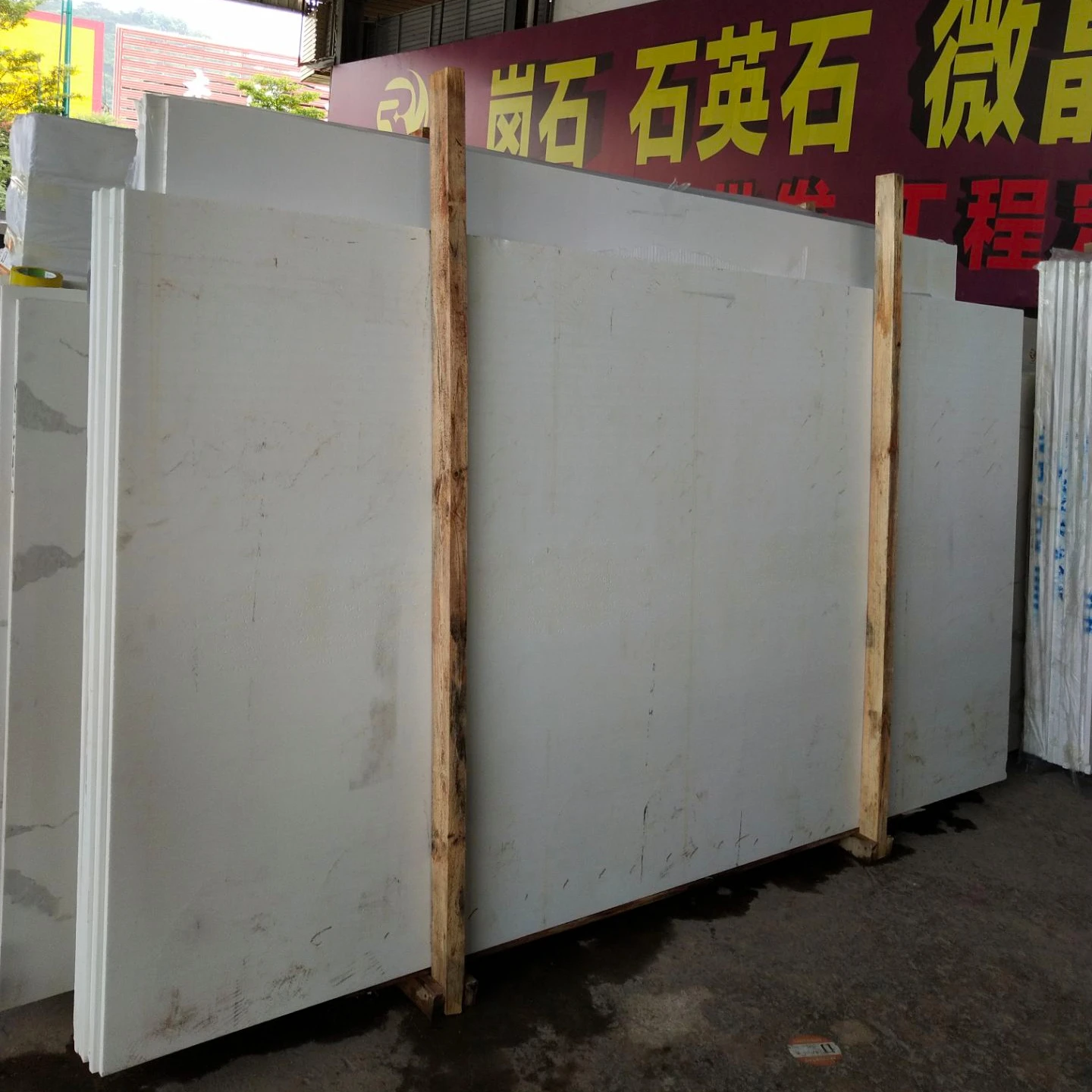 Popular Nano white microcrystal slabs Artificial glass stone with cheapest factory price