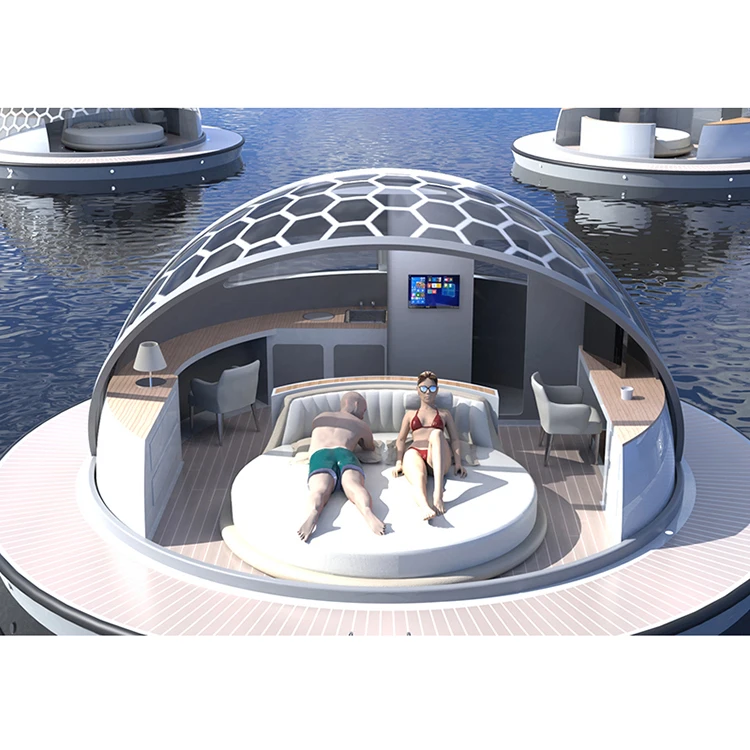 Modern Design Floating Room Houseboats Pontoon Boat Floating Platform Prefab House On The Water House Mobile Home Floating Hotel