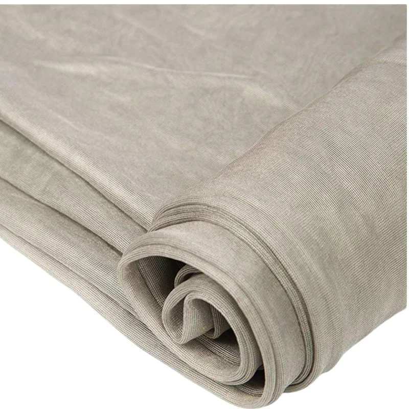 EMF Shielding Mesh Fabric 100% Silver Fiber Mesh Mosquito Net Fabric EMF Protection Shielding Anti Radiation Conductive Fabric