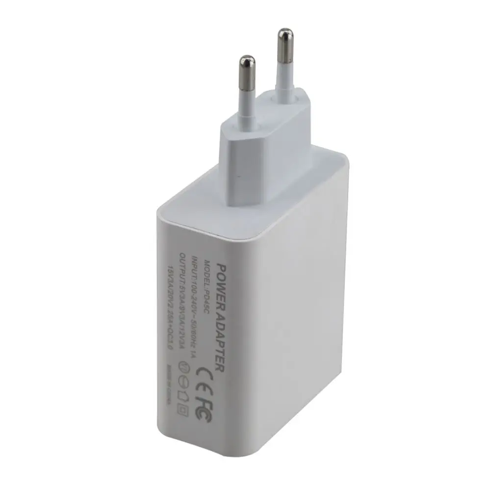 45 Вт PD зарядное устройство для мобильного телефона с USB C настенного зарядного устройства Type-c быстрое