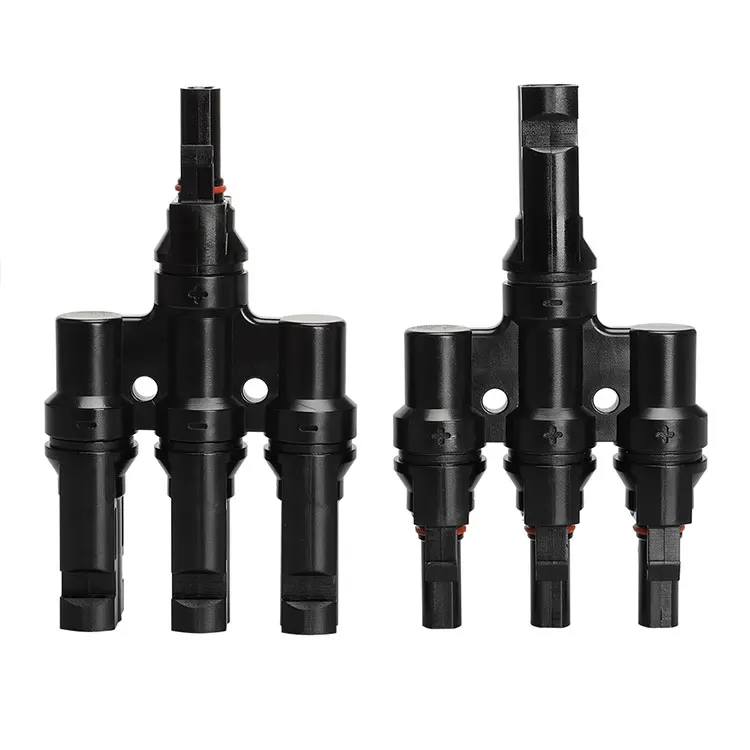 Водонепроницаемый Кабельный сальник lp67, солнечный T-образный соединитель, Pv Кабельный соединитель от 3 до 1, Кабельный соединитель солнечной панели