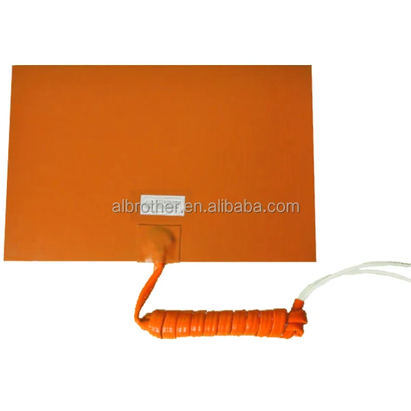 High Temperature Electric Customized Heating Silicone Heater Adhesive Back NTC 100k Thermistor Thermostat