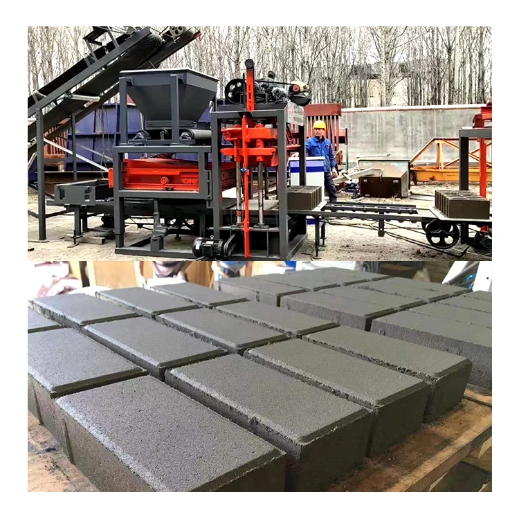 QTJ4-25  Small cheap Hollow Block Machine Concrete Brick Making Machinery construction machines for small business ideas