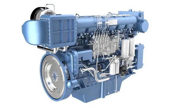 601kw/818hp/1500rpm  6 cylinder X6170ZC818-5 Weichai  marine diesel engine