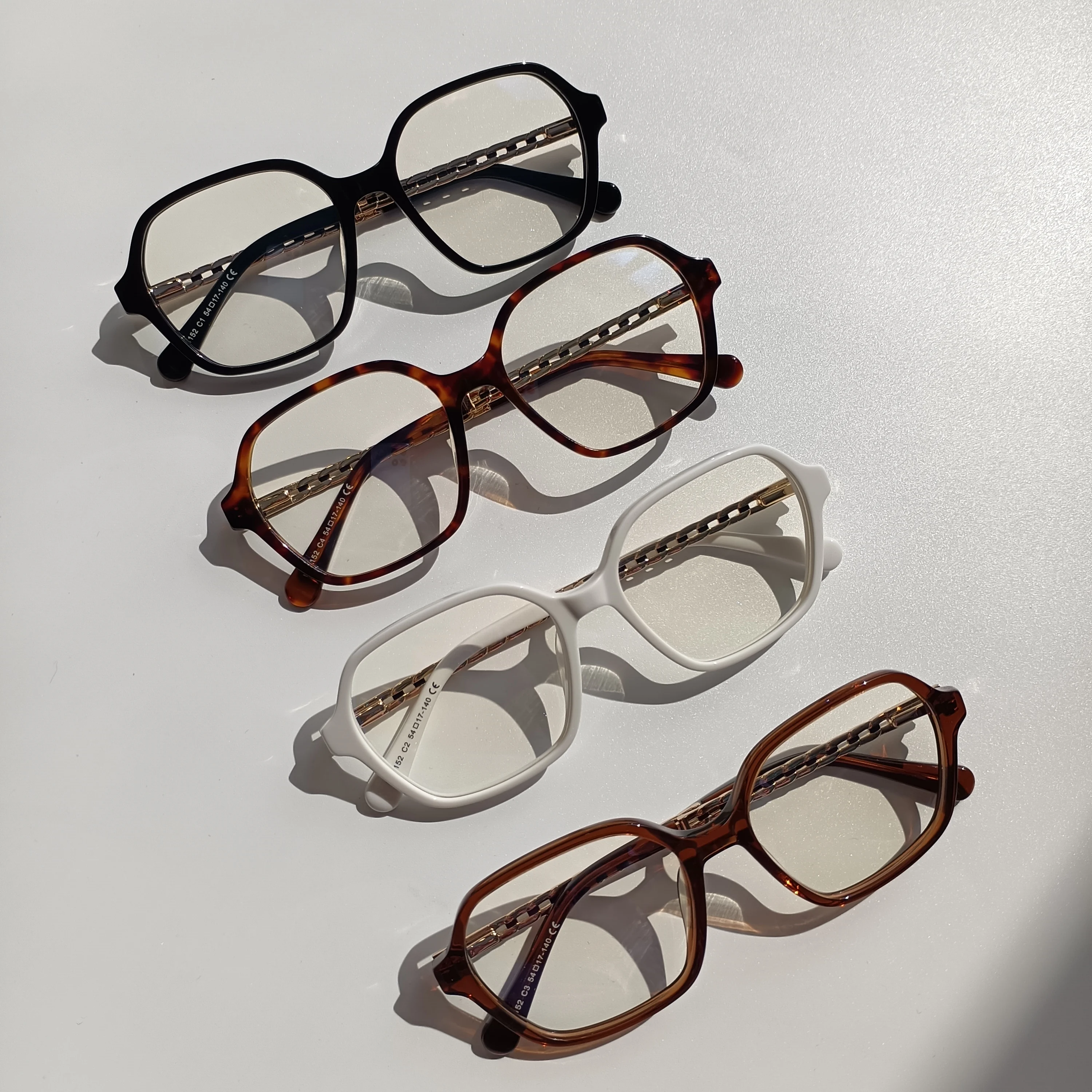 retro gafas acetate frame new model optical frame custom logo printed fashion blue shield eyeglasses