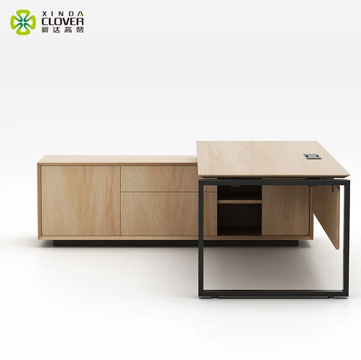 Steel frame boss office desk executive table