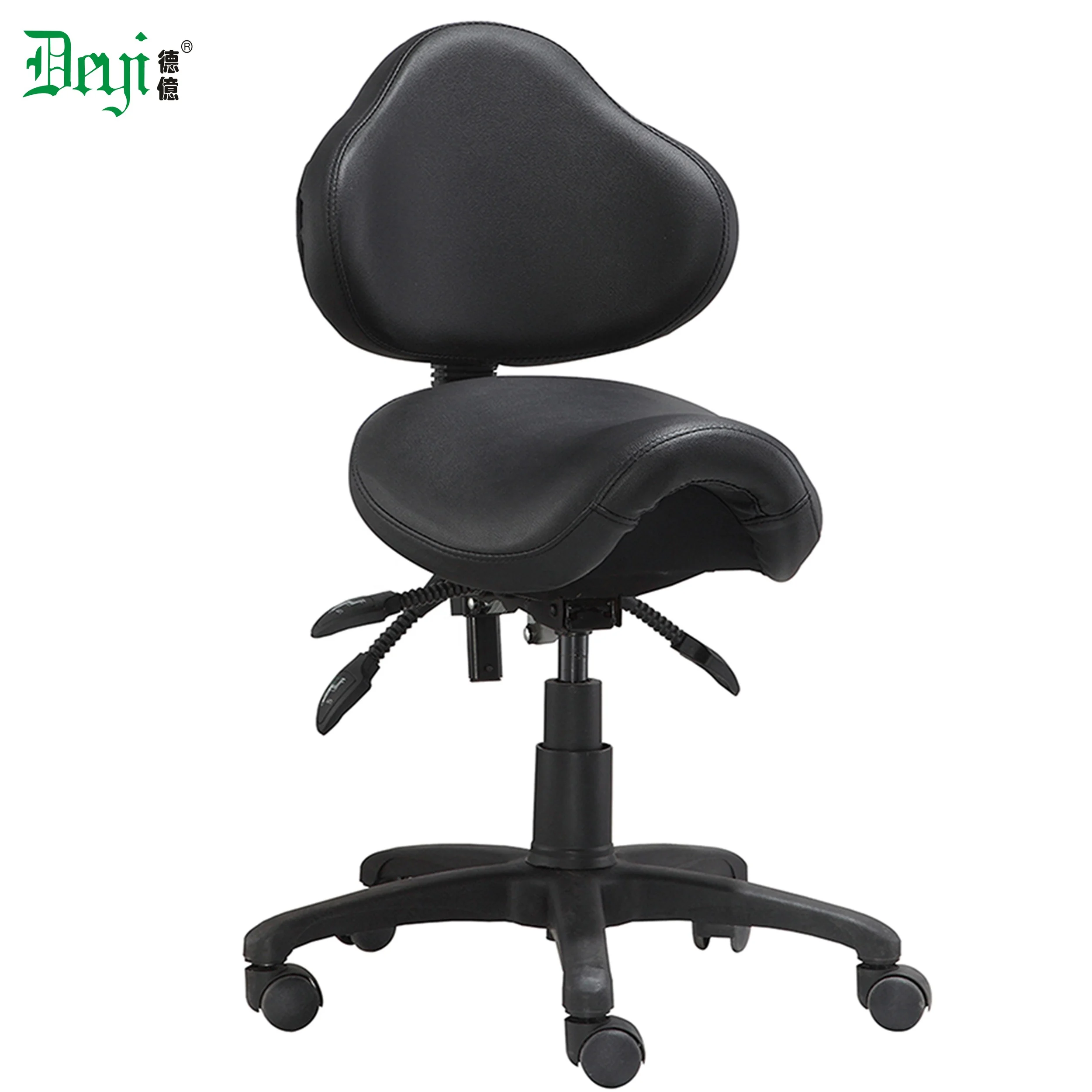 profession popular dental office chair functional leather saddle chair