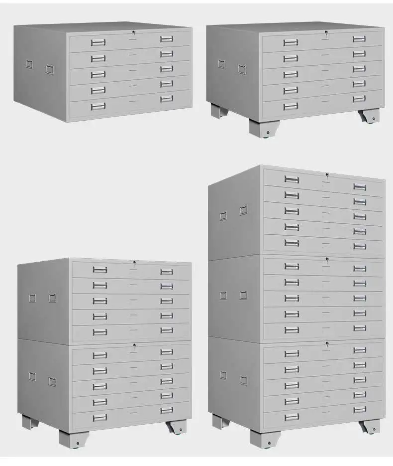 Cheap office metal map graph paper cabinet with dimension A0 and A1 map Drawer Cabinet for Sale