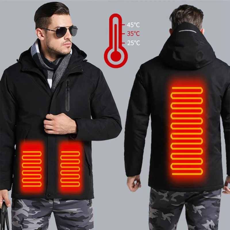 Jacket USB Power Heating Jacket Jacket with Heat Home Canvas Fabric Stand Vintage Decoration Coated