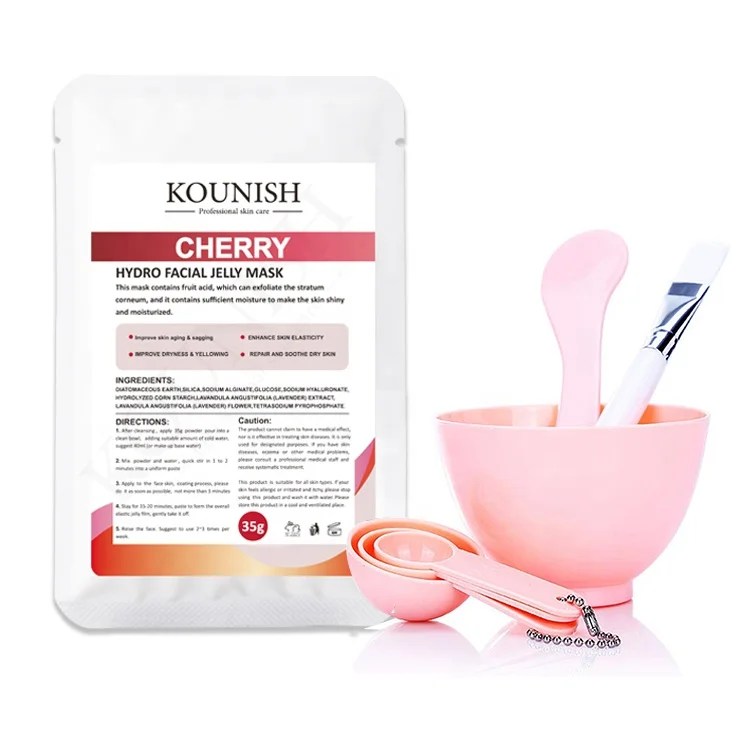 KOUNISH Korean Fruit Flower Anti Age Powder Jelly Face Mask Whiten  Products Skincare Beauty