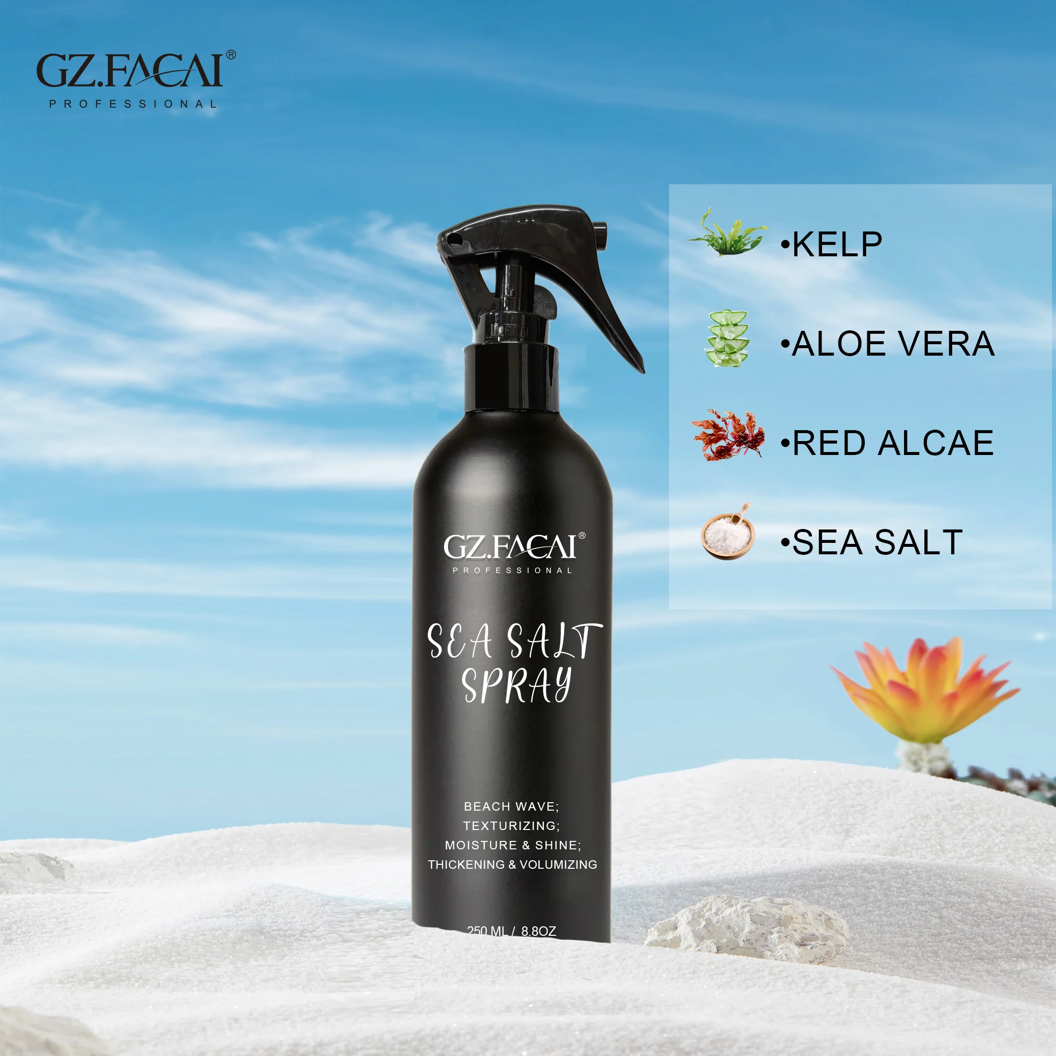 OEM Professional Hair Care Treatment Fluffy Strong Hold Sea Salt Spray For Men Women Use 300ml