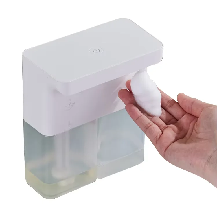 Hands Free Wall Mount 2 Chamber Dispenser Popular Double Head Foam Liquid Automatic Shower Soap Dispenser
