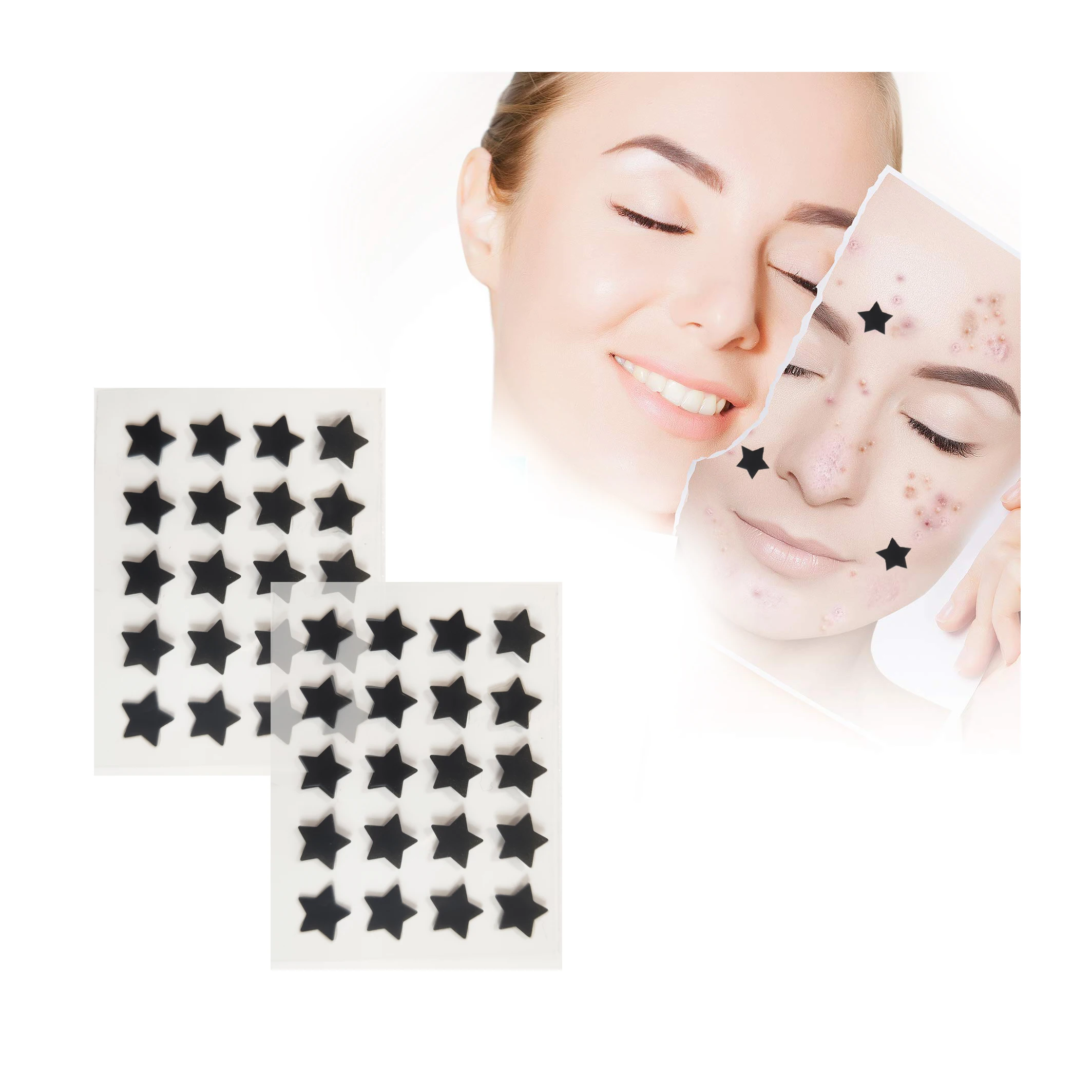 colorful acne pimple master patch 20 patches per sheet heart start flower shape