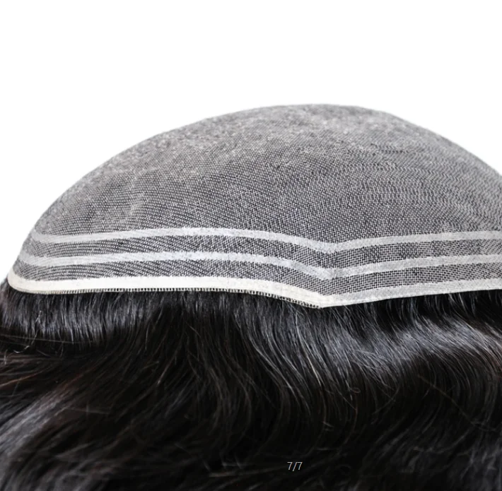 
Reasonable price custom made toupee for Indian women hair toupee 6 inches natural black color hot sale 100% density 