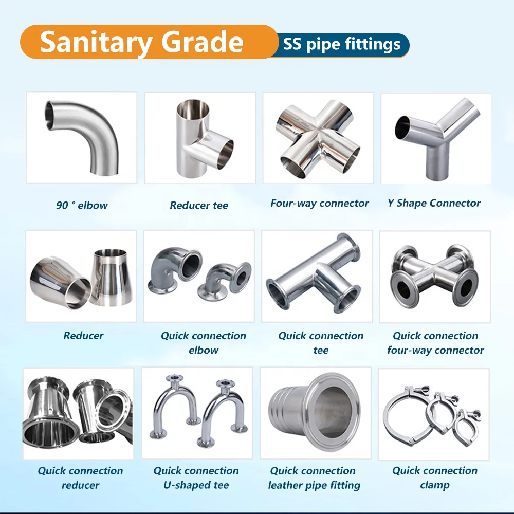 SS Ring Pressure Pipe Fittings Stainless Steel Pipe Fittings Various Sizes 90 Degrees Equal Elbow For Gas