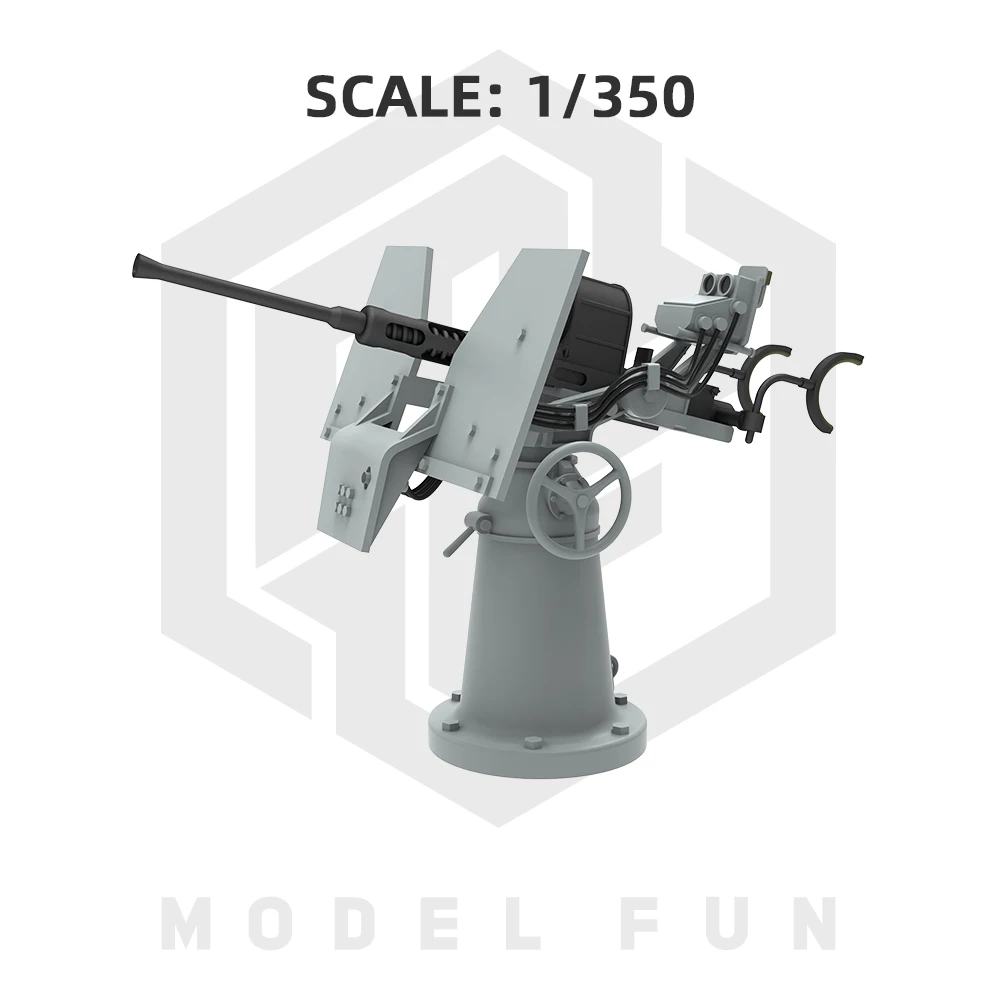 1/350 20mm OERLIKON For USN WARSHIPS 3D PRINTED MODEL NAVY WEAPON MODEL RESIN MODEL MFP35015