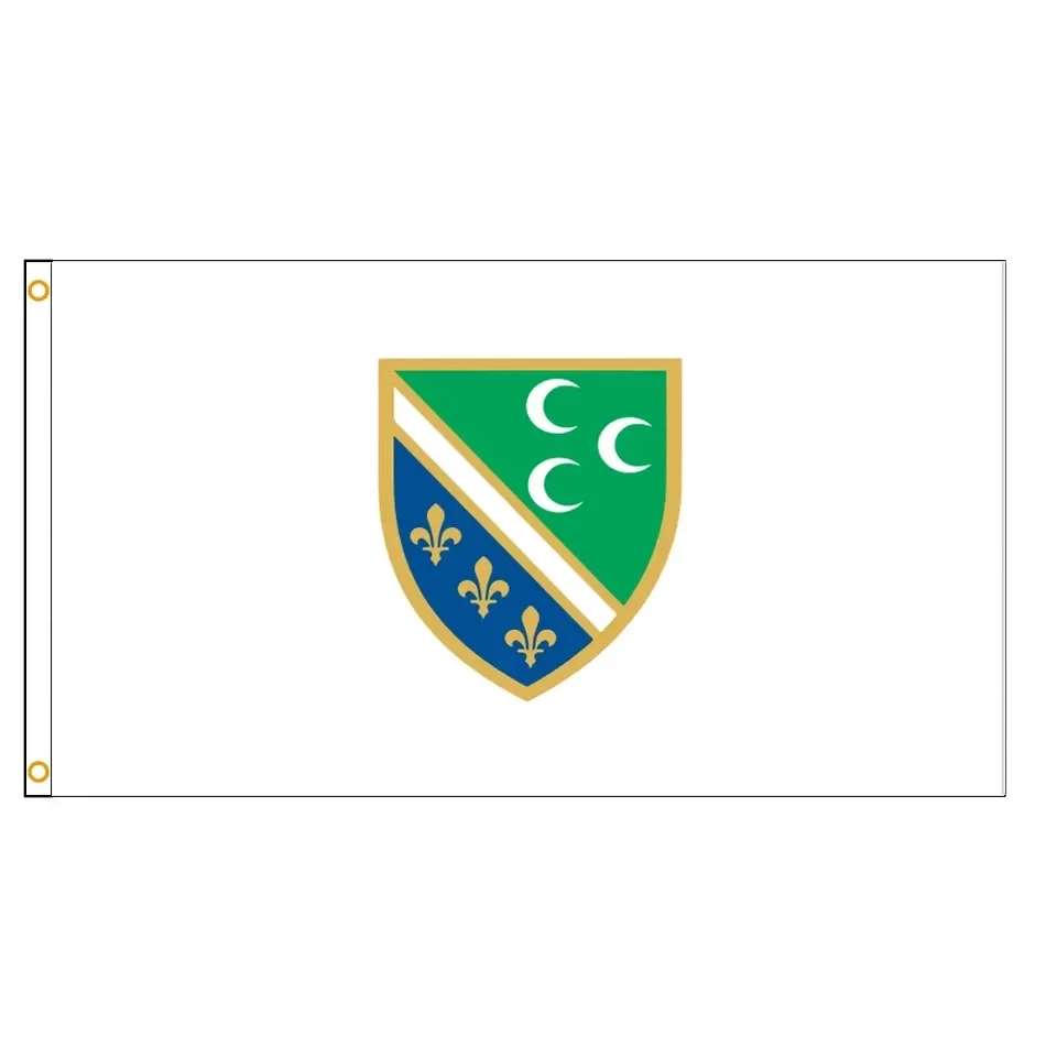 Huiyi 100% Polyester 90X150Cm Flag Promotional Bosniak National Council Flag