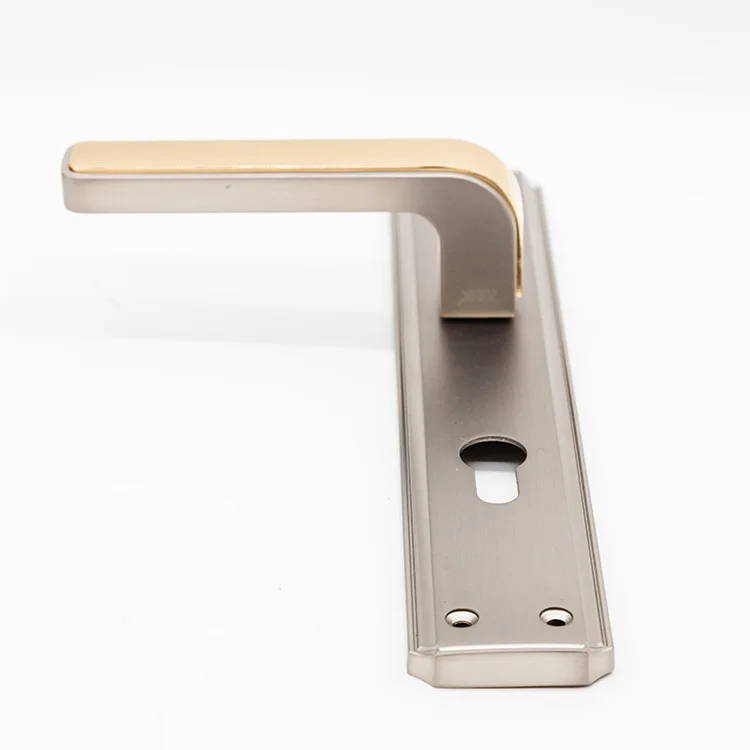 2023 AKADA Zamak Gold Door Handle On Long Plate