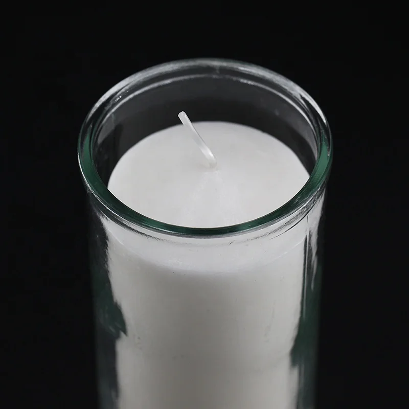 Paraffin Wax Mexican Religious Candles Saint Payer in Glass Jar