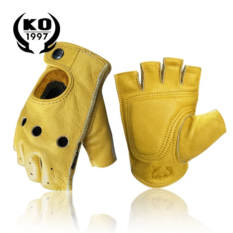 
Wholesale sport cowhide leather cycling exercise gloves road bicycle gloves fitness gloves 