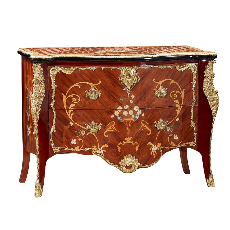 Wholesale Luxury Vintage Retro Antique Classic French Style Hallway Marble Gold Entry Hall Corner Console Cottage Table