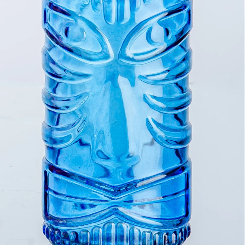 Можно настроить цвета и стеклянные/пластиковые соломинки популярного лета Tiki glass 450 мл стеклянная чашка для напитков соковая