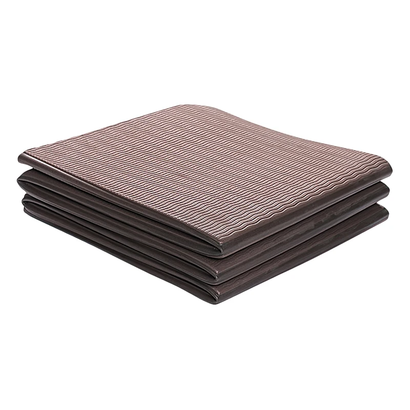 Non-slip and non-shift eco friendly outdoor portable TPE folding yoga mat