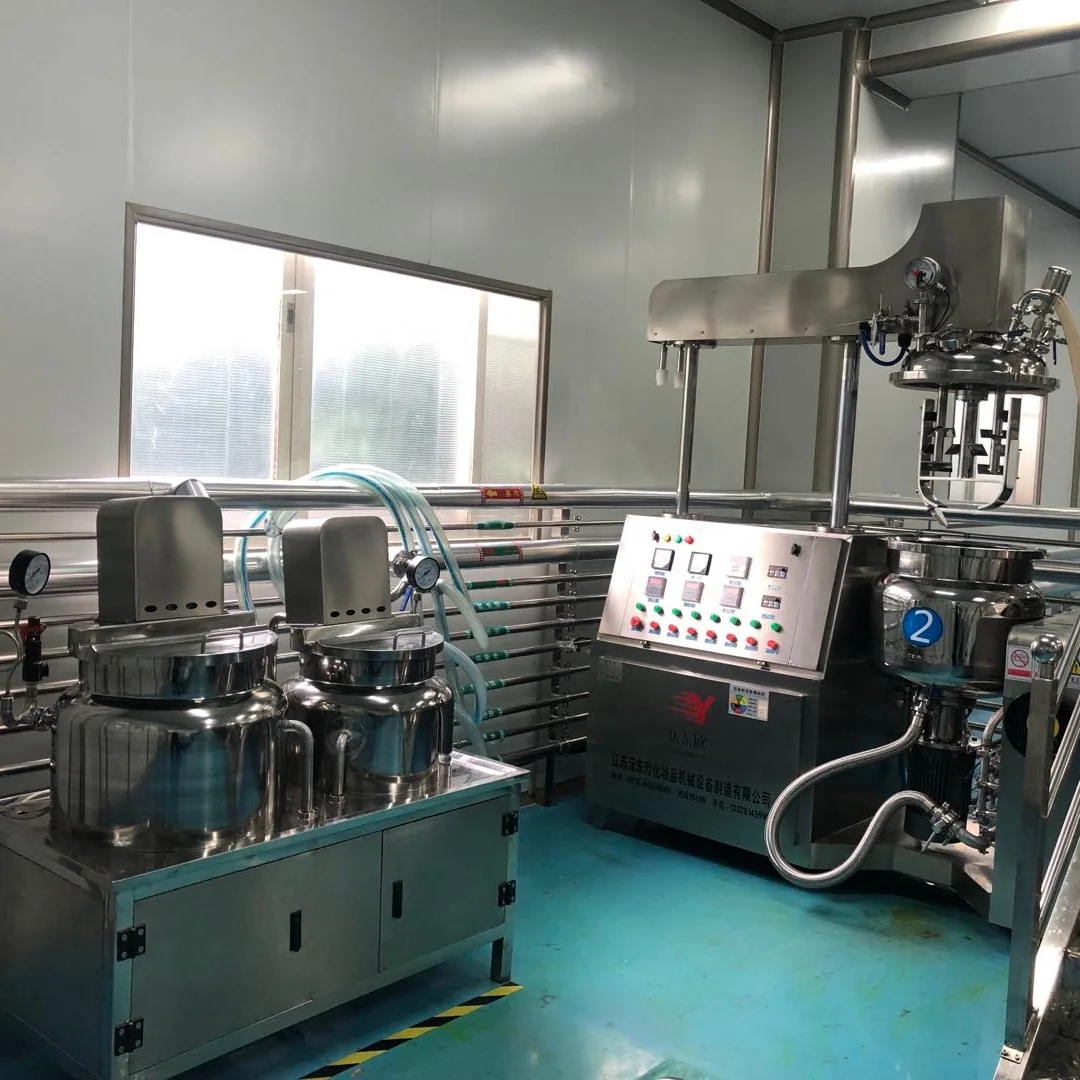 Factory direct sale oem customization wholesale cosmetic cream vacuum emulsifying mixer emulsifier mixer machine