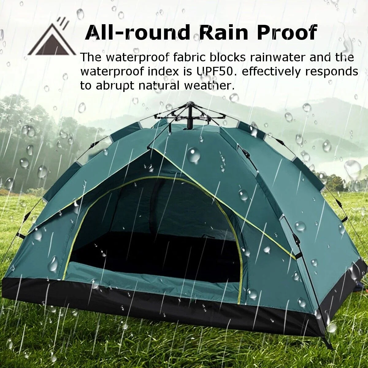 Wholesale Automatic Instant Tent Outdoor Waterproof Tenda Camping Glamping Pop Up Tents For Family