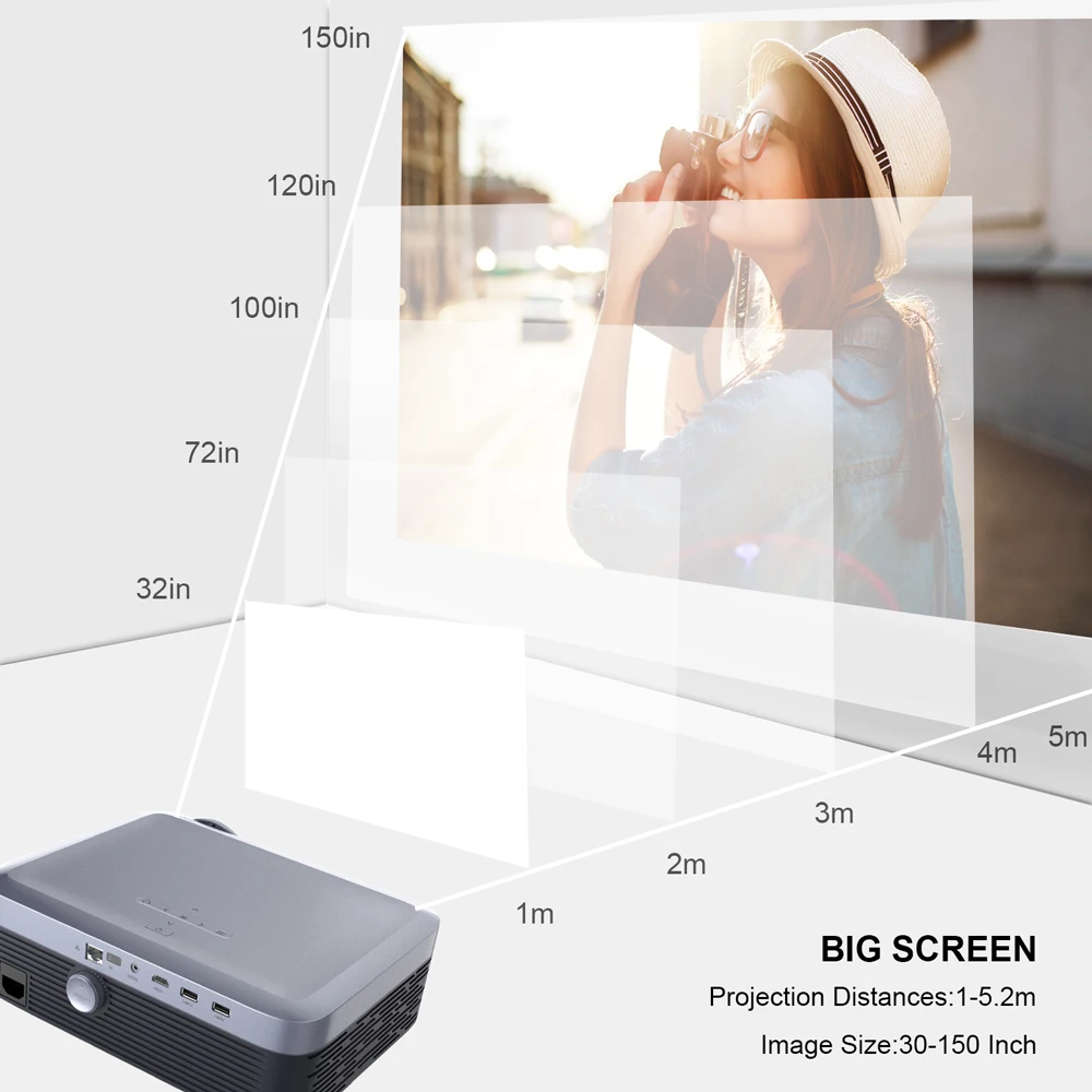 [4K LED Projector] Retailer Hot Selling New lNative Full HD 1080P 4K Supported High Resolution Home Film Theater Projector