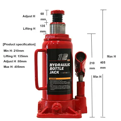 High quality good price 12 ton hydraulic bottle  jack car jack
