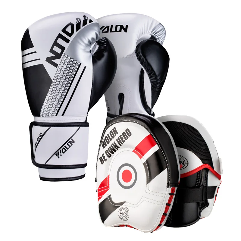 Custom your own logo training boxing pads and gloves professional bag gloves