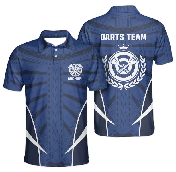 Custom polyester quick dry sublimated darts shirts