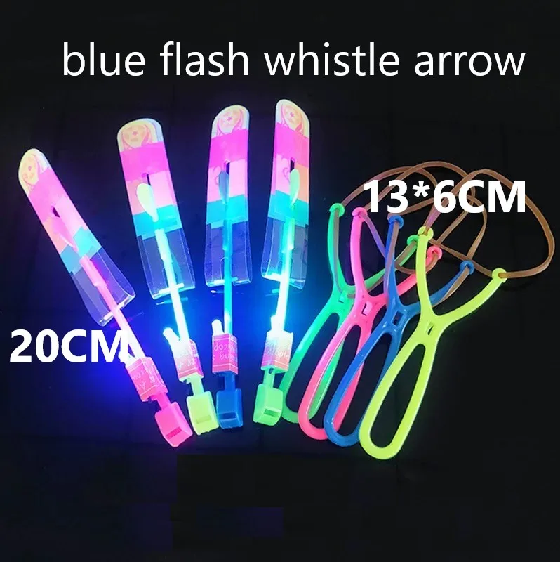 Светящиеся в темноте летающие стрелы, детские игрушки, товары для дня рождения, рождественские подарки, светящиеся светодиодные фонари, Рогатка