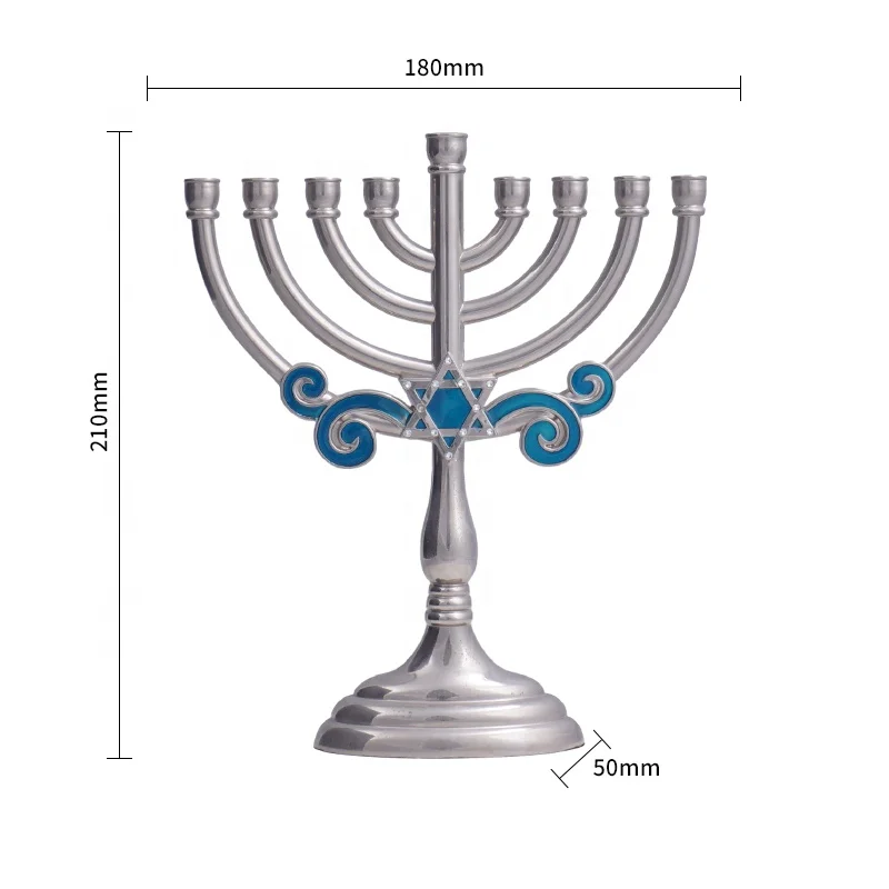 Duotone Brass Antique Candelabra 9 Candle Holder for Wedding Dinning Table Decoration Christmas Decorated Menorah Candle Stand