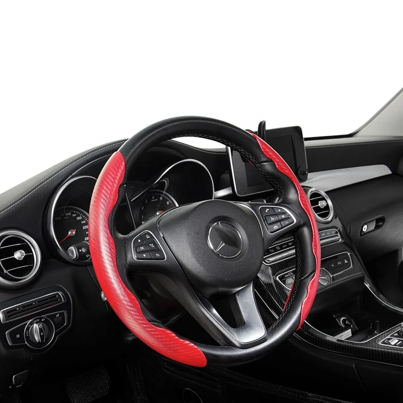 Factory Custom-made Different Universe Colors Carbon Fiber Car Steering Wheel Cover